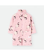 Bata Infantil Cremallera Rosa Panda
