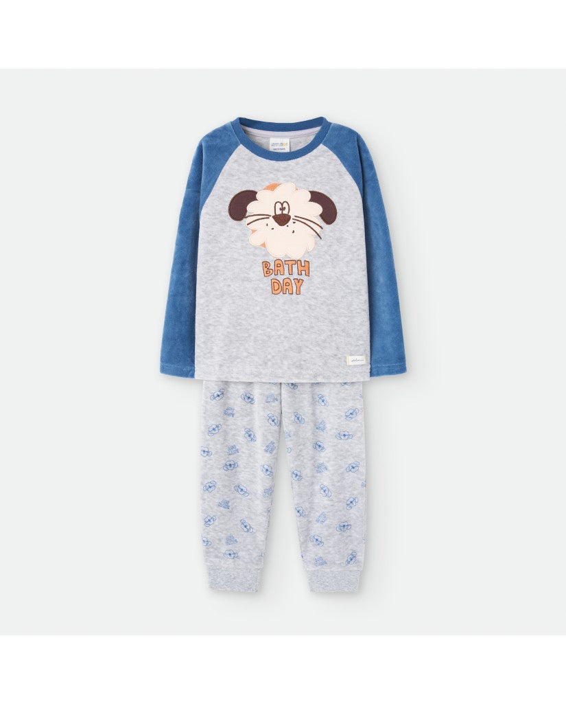 Pijama Terciopelo Infantil Bath Day