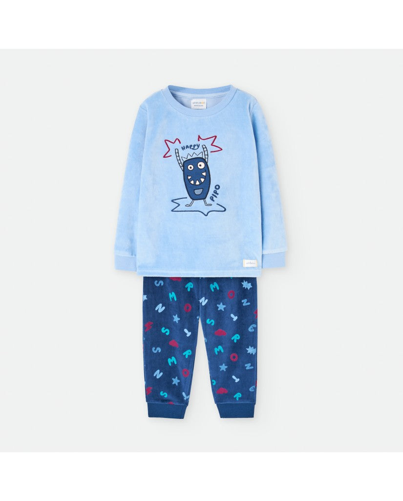 Pijama Terciopelo Infantil Happy Pipo (imagen 2)