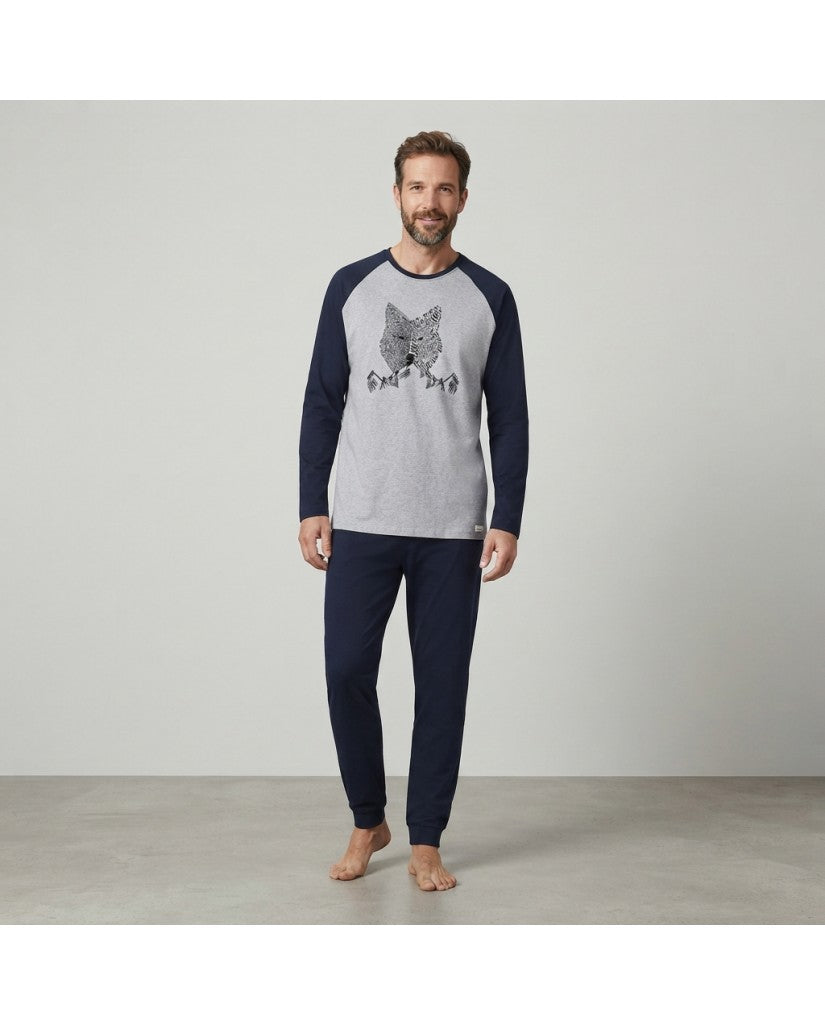 Pijama de Hombre Manga Larga Punto Fox (imagen 5)