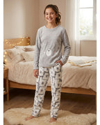 Pijama Coralina Teen Niña Bear Gris