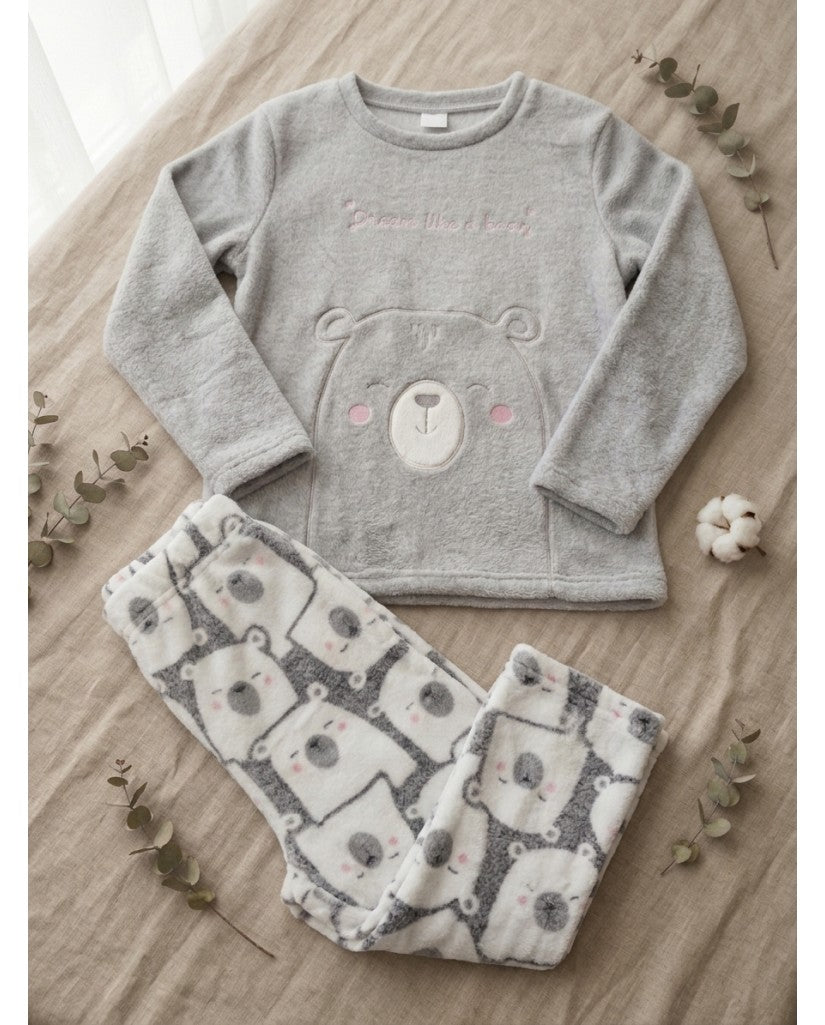Pijama Coralina Teen Niña Bear Gris (imagen 2)