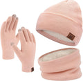 Set de Gorro, Bufanda y Guantes Táctiles de Invierno