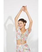 Falda+top Flores Nido Abeja (imagen 2)