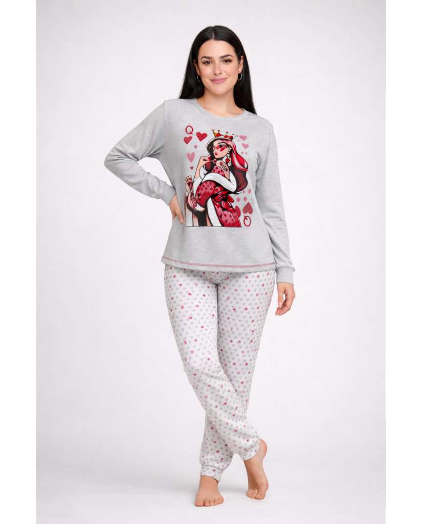Pijama de Mujer Manga Larga Queen Of Hearts