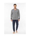 Pijama de Hombre Manga Larga Cuadros Ref. 86912