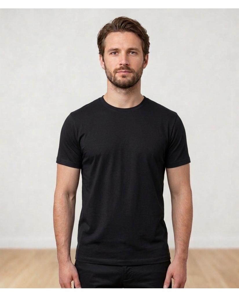 Camiseta de Hombre Lisa Manga Corta (imagen 3)