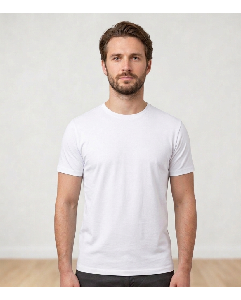 Camiseta de Hombre Lisa Manga Corta (imagen 2)