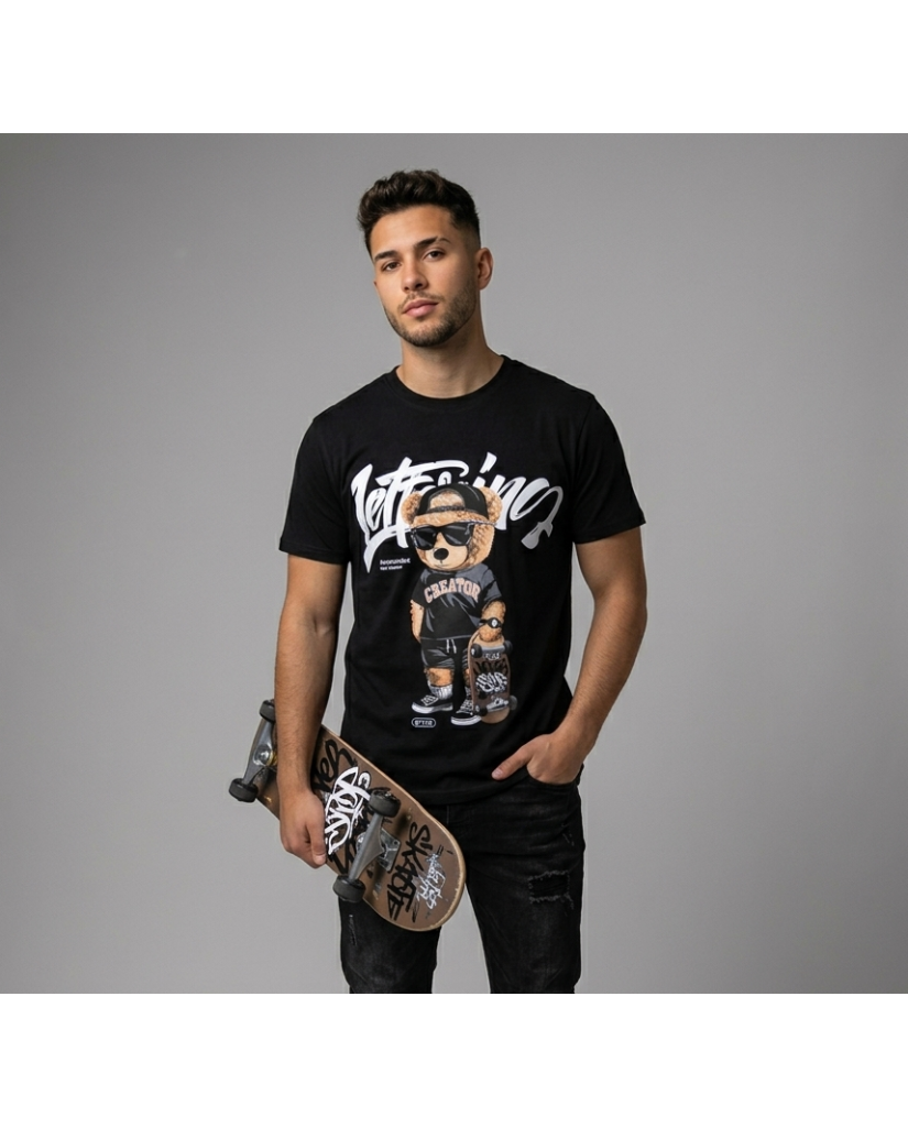 Camiseta de Hombre Manga Corta Osito Skate