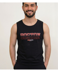 Camiseta de Hombre Tirantes Negra Boston