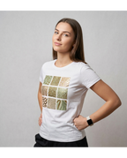 Camiseta de Mujer Estampada Metalizada (imagen 3)