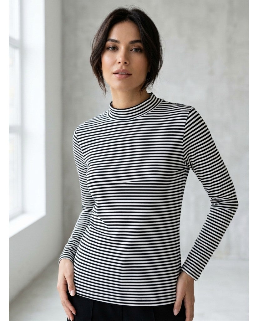 Camiseta de Mujer Manga Larga Rayas (imagen 2)