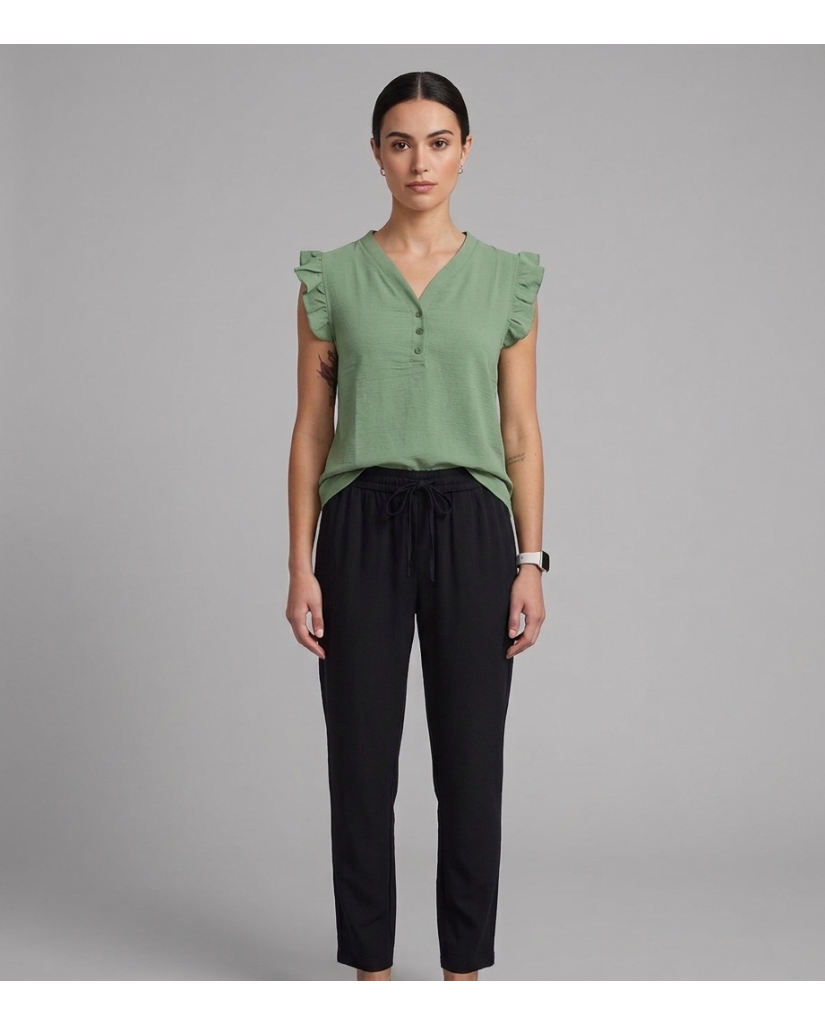 Blusa sin Mangas Volante (imagen 3)
