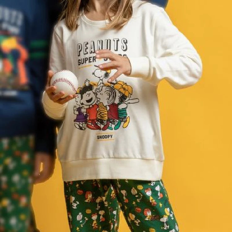 Pijama de Niña Punto Interlock
