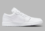 Jordan 1 Low Triple Blanco Mujer vista adicional 1