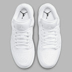 Jordan 1 Low Triple Blanco Mujer vista adicional 2
