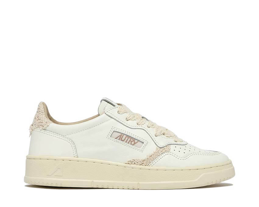 Autry Medalist Low Beige Macramé vista lateral