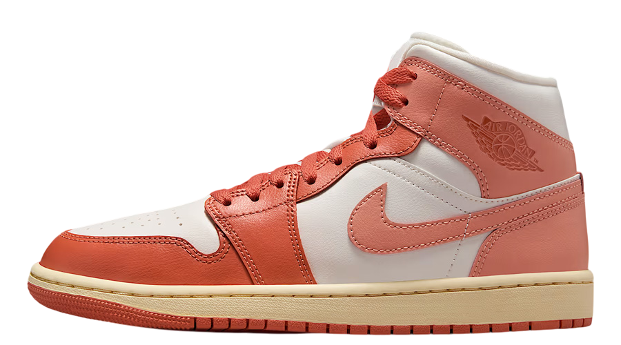 Jordan 1 Mid Madder Root vista lateral