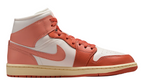 Jordan 1 Mid Madder Root detalle upper