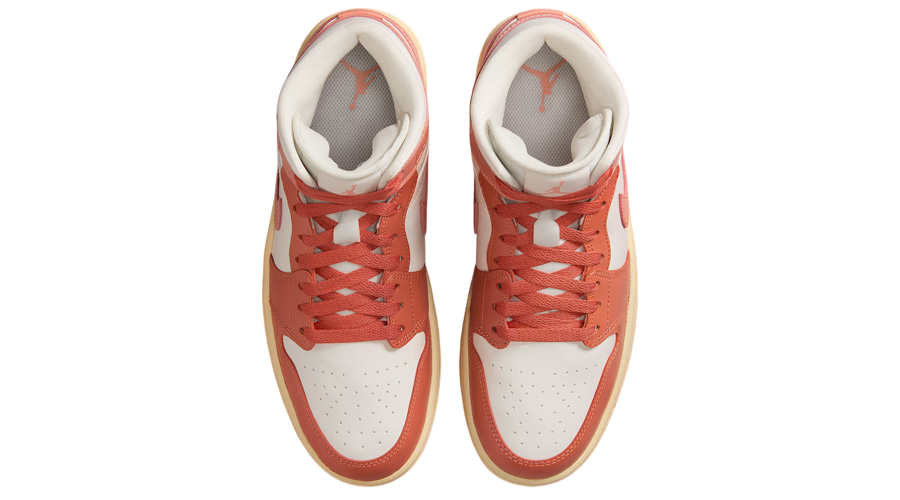 Jordan 1 Mid Madder Root vista frontal