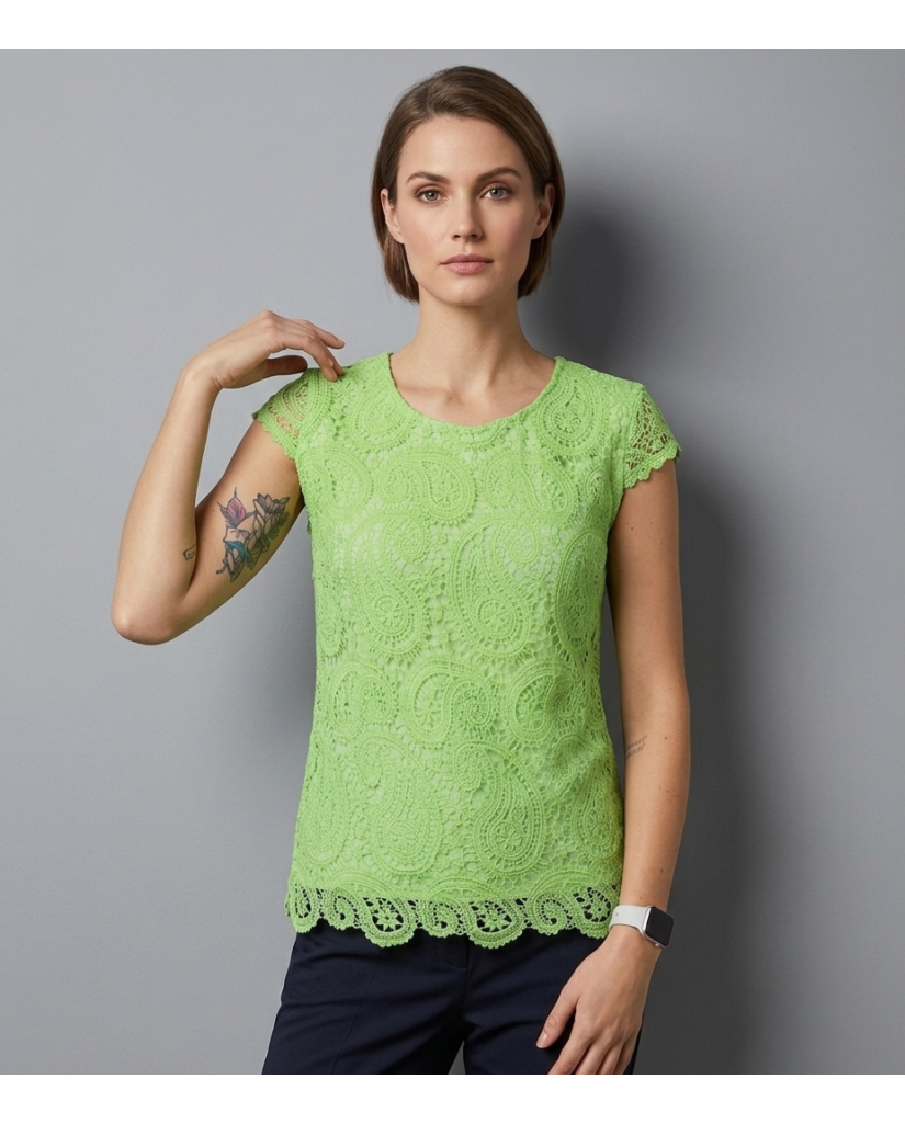 Camiseta de Mujer Encaje Manga Corta (imagen 4)