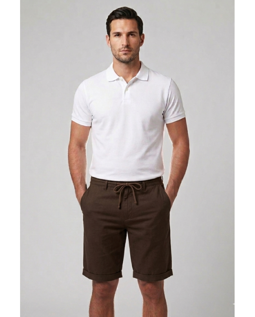 Pantalón Corto de Hombre en Lino