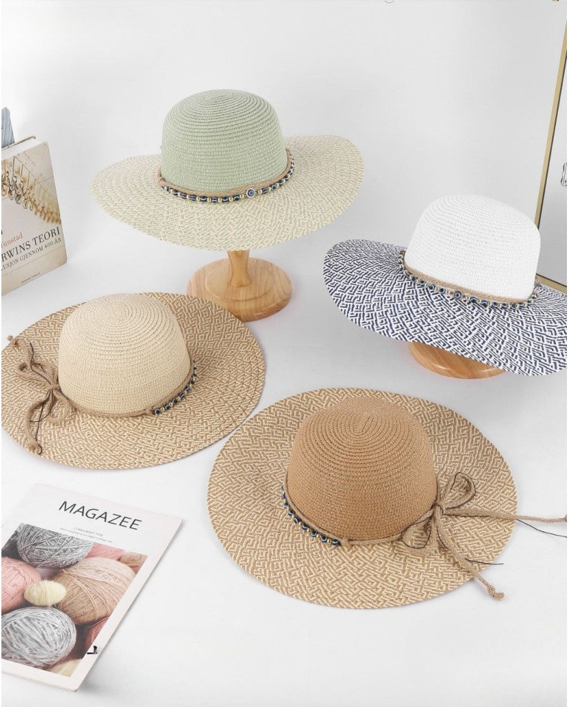 Sombrero Mujer Cenefas Piedras (imagen 2)