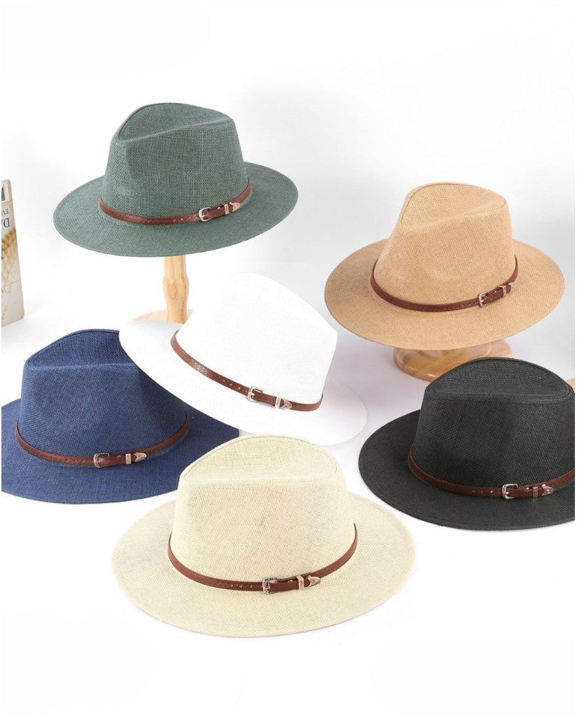 Sombrero Hombre Liso Hebilla Lateral