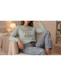 Pijama de Mujer Manga Larga Afelpado Good Day