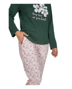 Pijama de Mujer Flores Verde (imagen 4)