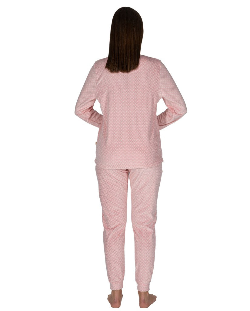 Pijama de Mujer Terciopelo Rosa (imagen 2)