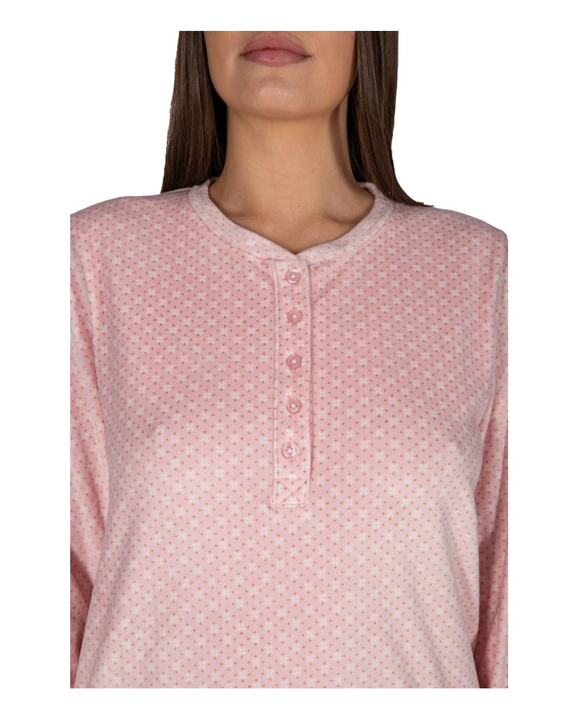 Pijama de Mujer Terciopelo Rosa (imagen 3)