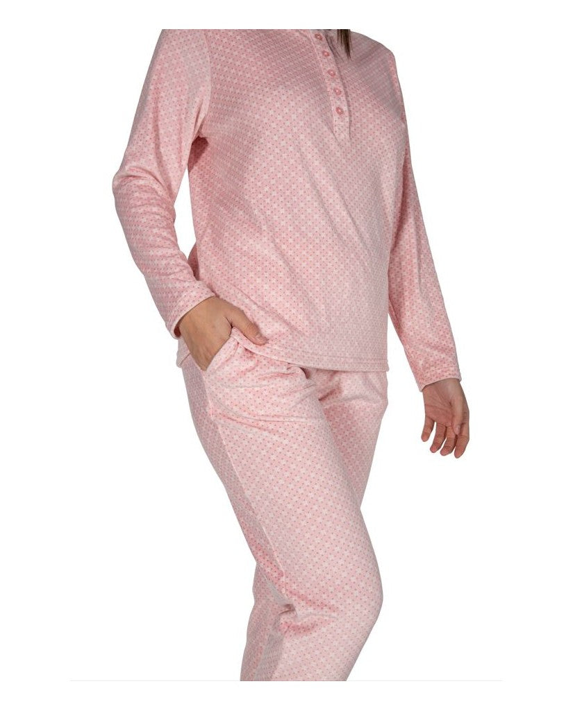 Pijama de Mujer Terciopelo Rosa (imagen 4)