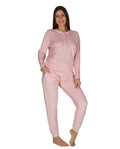 Pijama de Mujer Terciopelo Rosa