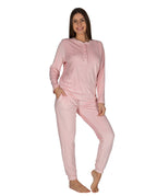 Pijama de Mujer Terciopelo Rosa