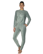 Pijama de Mujer Terciopelo Verde