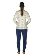 Pijama de Mujer Terciopelo Florecitas