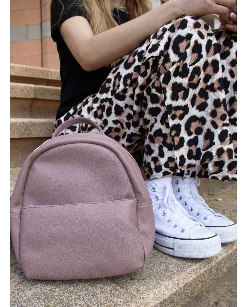Mochila Básica Lisa con Bolsillo Exterior (imagen 2)