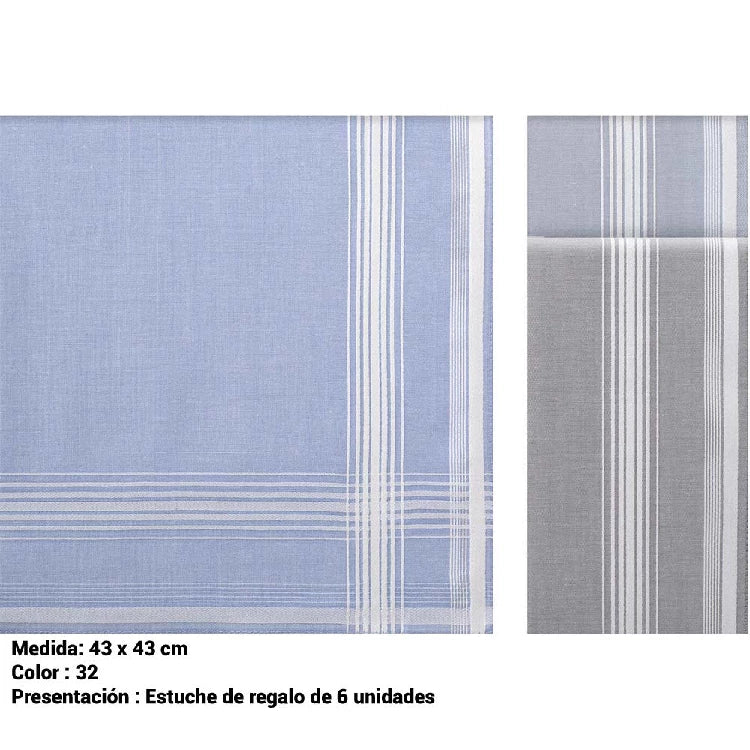 Pañuelo de Hombre Caja de 6