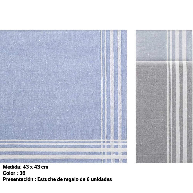 Pañuelo de Hombre Caja de 6 (imagen 3)