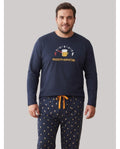 Pijama Manga Larga Hombre Necesito Repostar