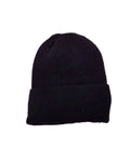 Gorro Hombre Negro Liso con Felpa Interior