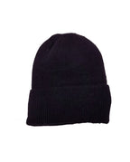 Gorro Hombre Negro Liso con Felpa Interior