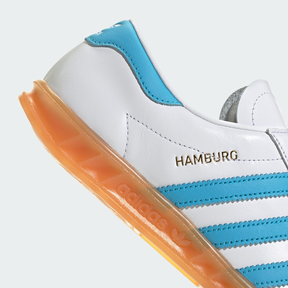 Adidas Hamburg Blanco Nube Sky Rush Gum - detalle suela