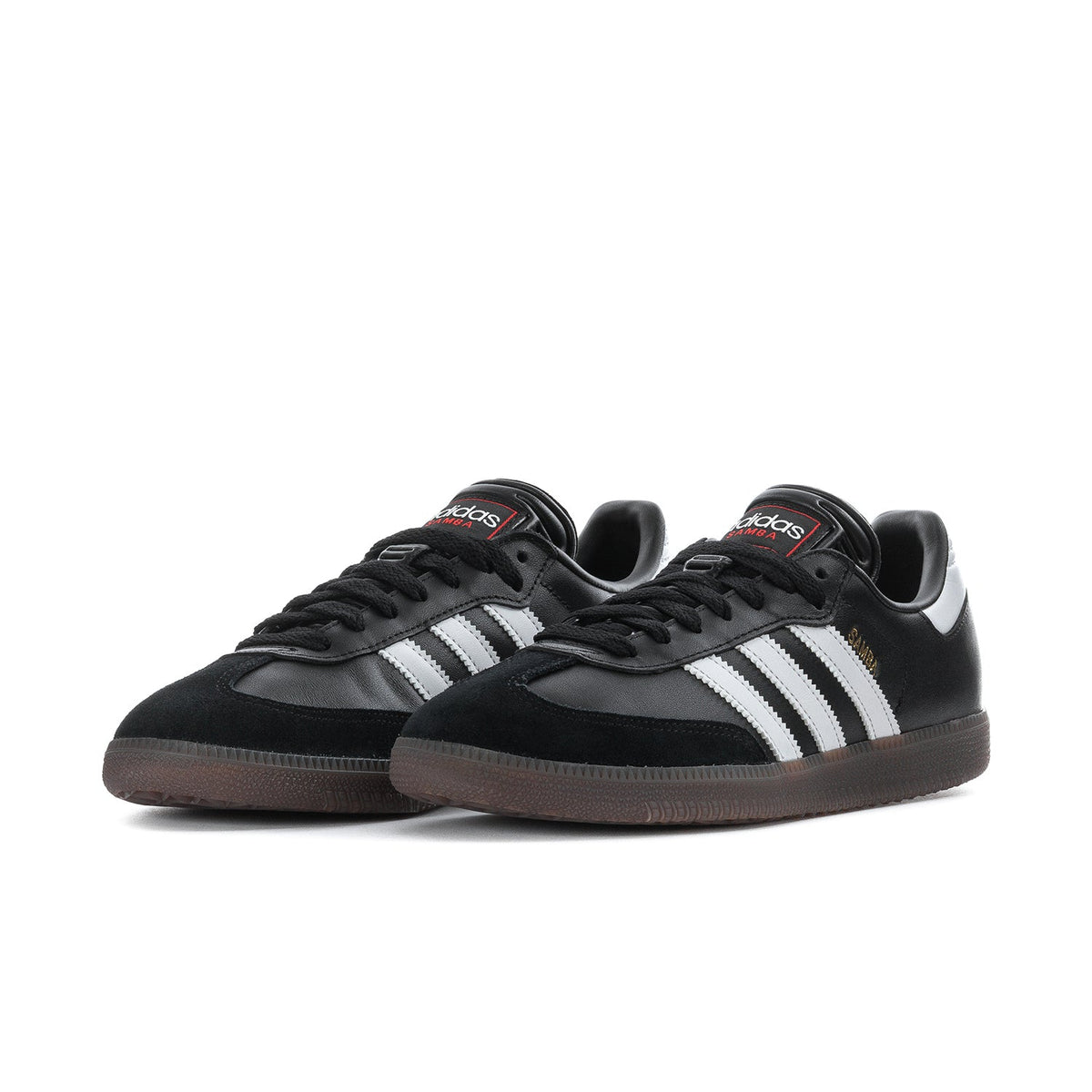Adidas Samba Indoor Negra, Blanca y Roja - vista lateral