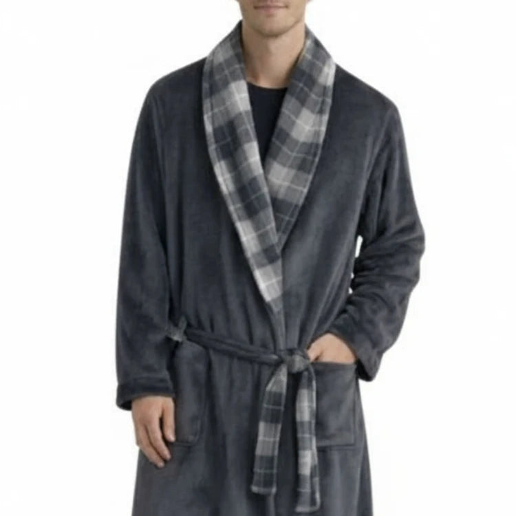 Bata de Hombre Larga Coralina (imagen 2)