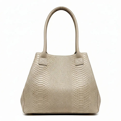 Bolso LOLA de piel italiana grabada pitón ZEEN