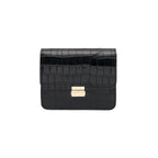 Bolso MILENA CROCO de piel grabada cocodrilo Cherry Paris