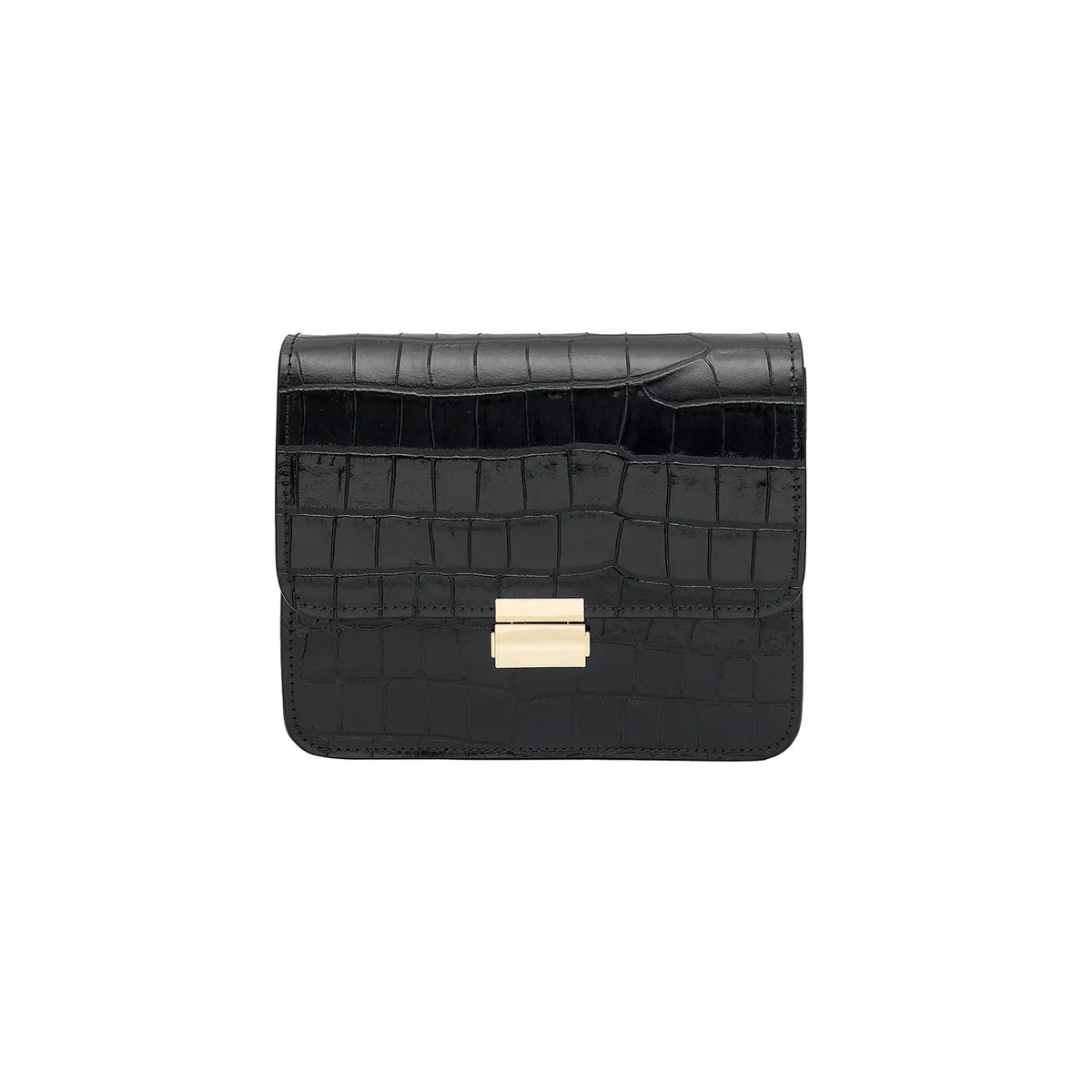 Bolso MILENA CROCO de piel grabada cocodrilo Cherry Paris