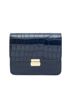 Bolso MILENA CROCO de piel grabada cocodrilo Cherry Paris